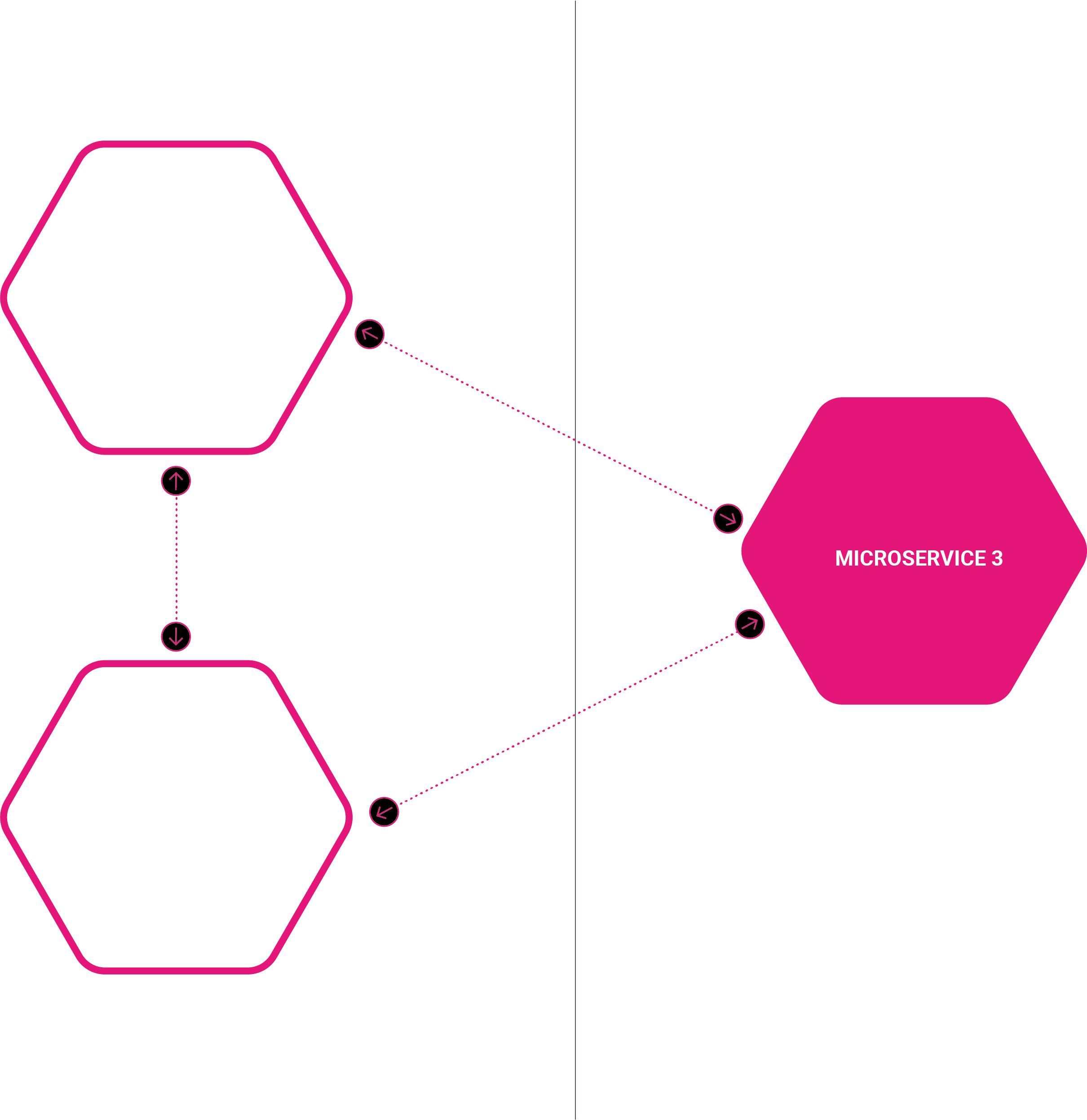 Example of segregated Microservices.